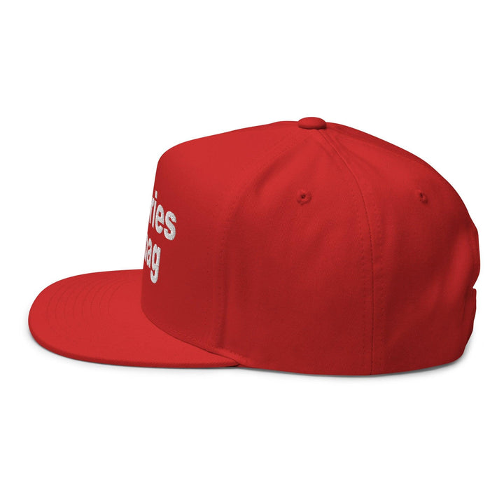 Put the Fries in the Bag Embroidered 5 Panel Flat Bill Brim Snapback Hat