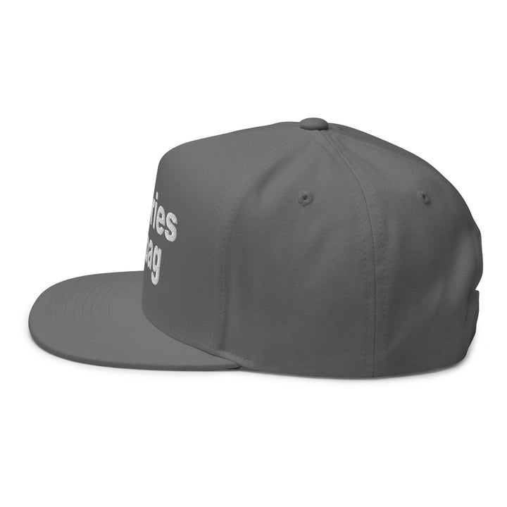 Put the Fries in the Bag Embroidered 5 Panel Flat Bill Brim Snapback Hat