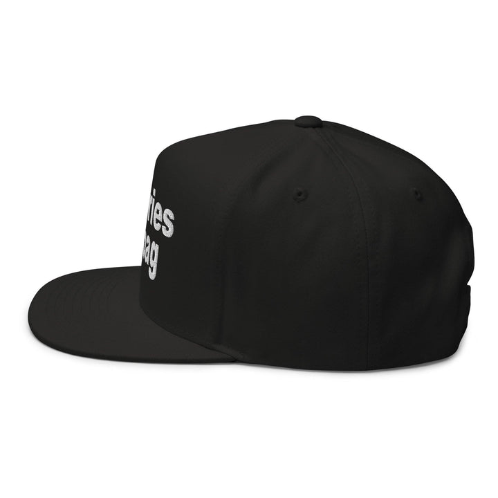 Put the Fries in the Bag Embroidered 5 Panel Flat Bill Brim Snapback Hat