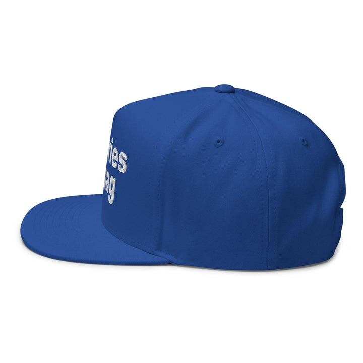 Put the Fries in the Bag Embroidered 5 Panel Flat Bill Brim Snapback Hat