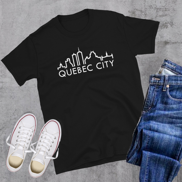 Quebec City Skyline Tee - Black / S