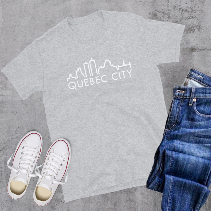 Quebec City Skyline Tee - Sport Grey / S