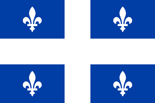 Quebec Flag – Multiple Sizes Available 🇨🇦 - 9x18in