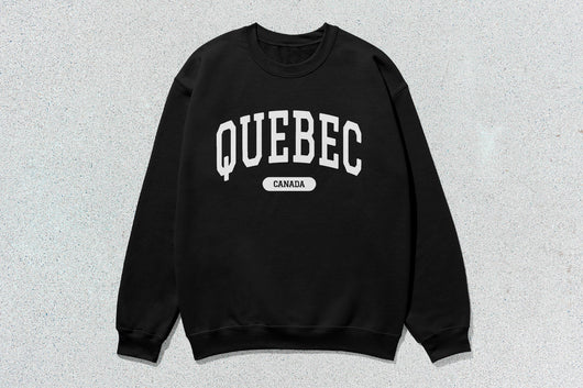Quebec - Unisex Heavy Blend™ Crewneck Sweatshirt - Black / Small - Sweatshirts & Hoodies