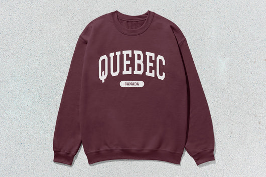 Quebec - Unisex Heavy Blend™ Crewneck Sweatshirt - Maroon / Small - Sweatshirts & Hoodies