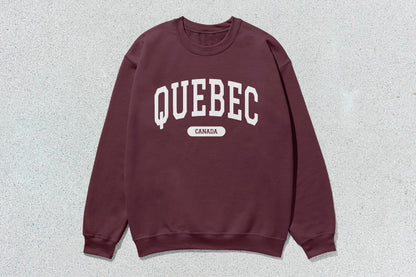 Maroon Quebec unisex heavy heavyweight crewneck sweatshirt with cart button for sale