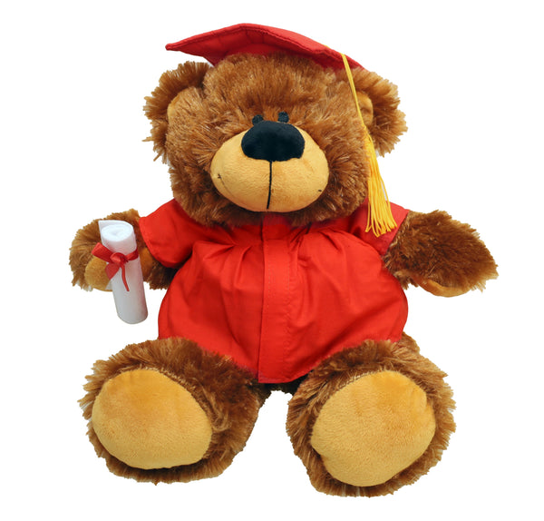 Red Bobby Grad Bear - Embroider Buddy®