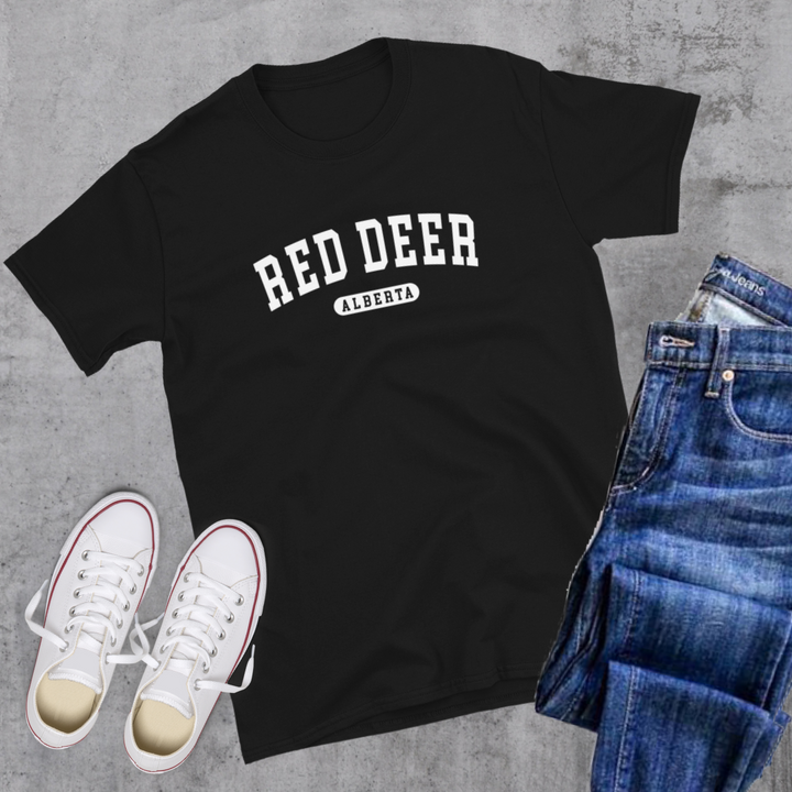 Red Deer College Tee - Black / S