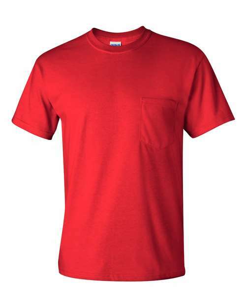 Red ultra cotton tee: perfect for custom apparel and screen printing toronto - Red / S