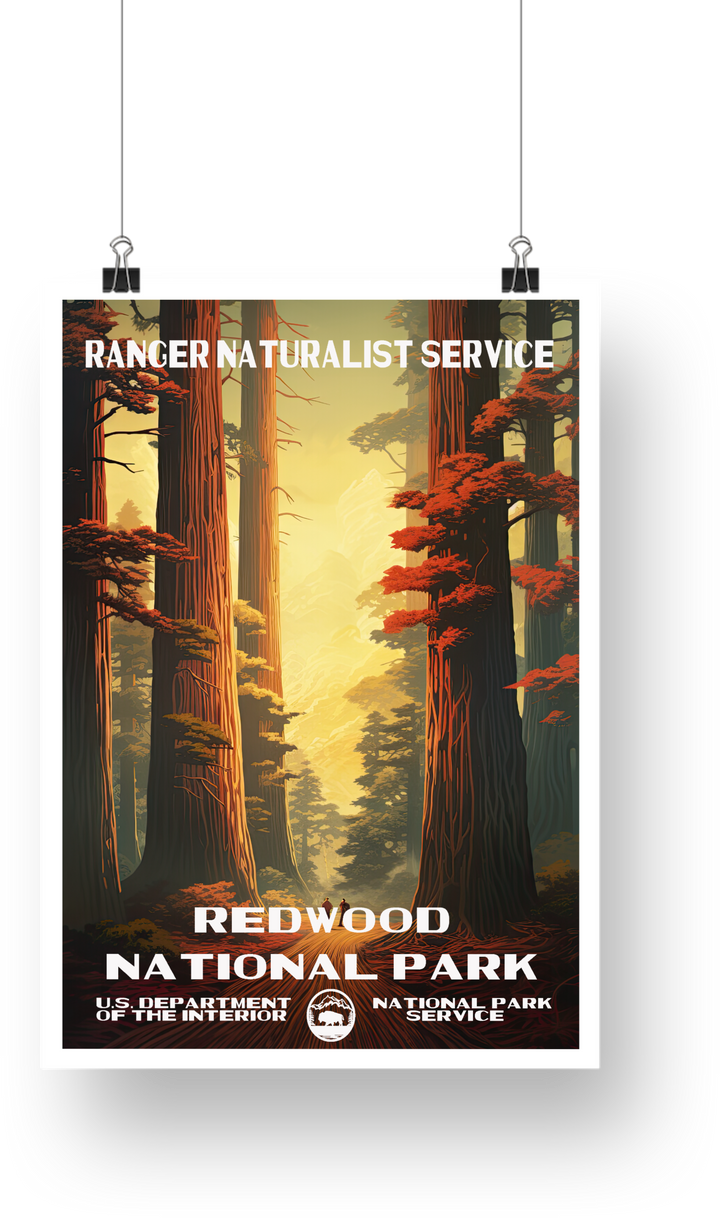 Redwood National Park Poster - poster