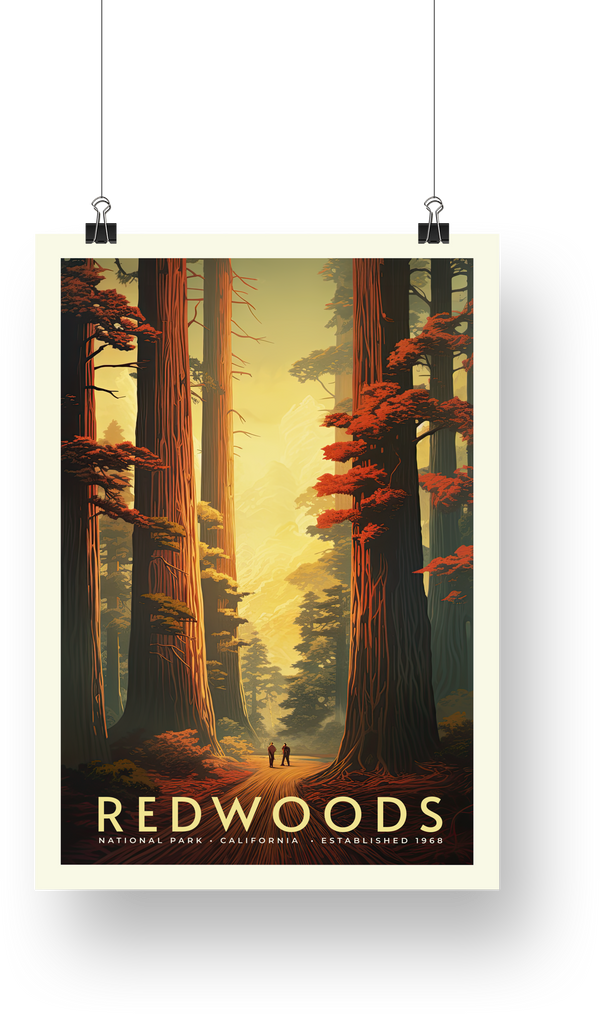 Redwood National Park Poster - poster