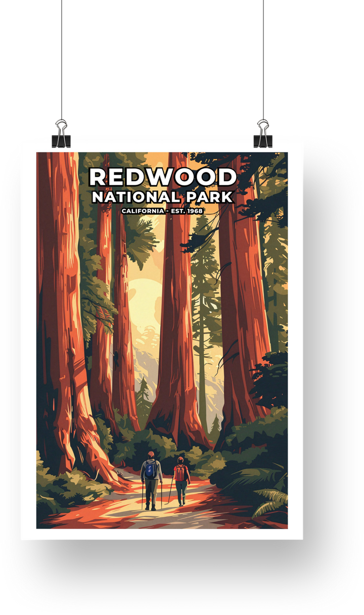 Redwood National Park Poster - poster