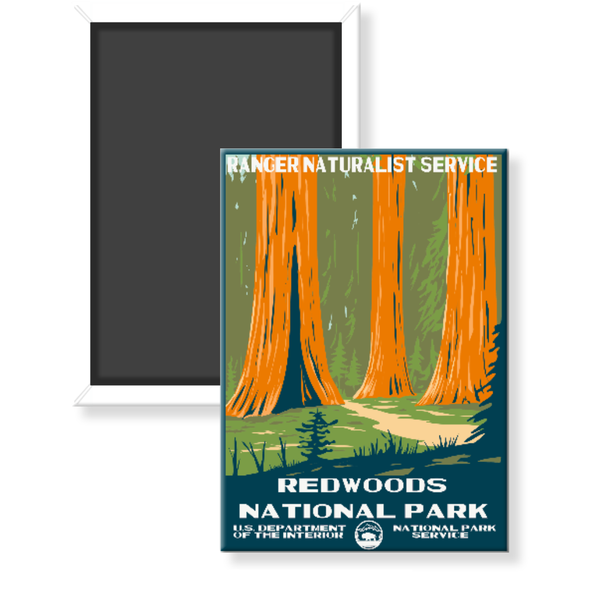 Redwood National Park WPA Magnet - magnet