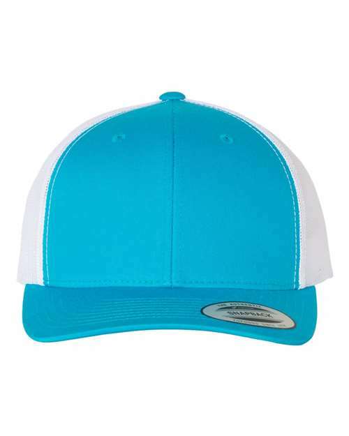 Retro trucker: custom apparel screen printing toronto style a100 - Turquoise/ White / Adjustable