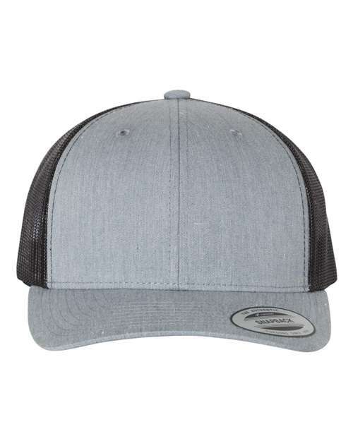 Retro trucker: custom apparel screen printing toronto style a100 - Heather Grey/ Black / Adjustable