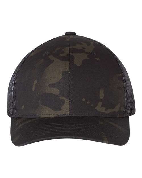 Retro trucker: custom apparel screen printing toronto style a100 - Multicam Black/ Black / Adjustable