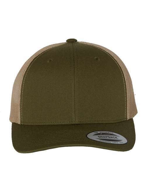 Retro trucker: custom apparel screen printing toronto style a100 - Moss/ Khaki / Adjustable