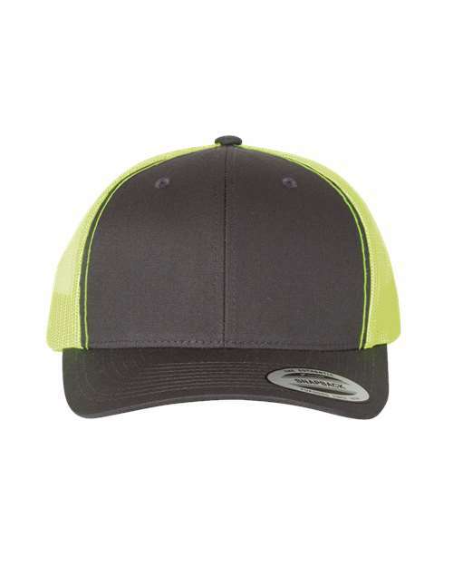 Retro trucker: custom apparel screen printing toronto style a100 - Charcoal/ Neon Green / Adjustable