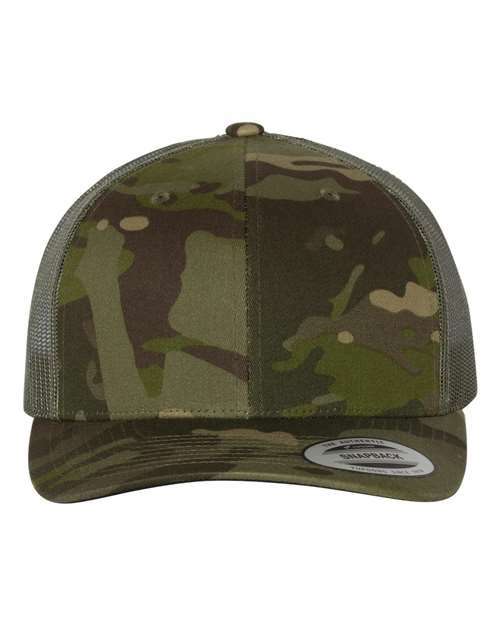 Retro trucker: custom apparel screen printing toronto style a100 - Multicam Tropic/ Green / Adjustable