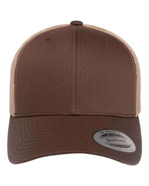 Retro trucker: custom apparel screen printing toronto style a100 - Brown/ Khaki / Adjustable