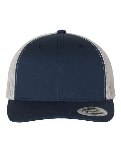 Retro trucker: custom apparel screen printing toronto style a100 - Navy/ Silver / Adjustable