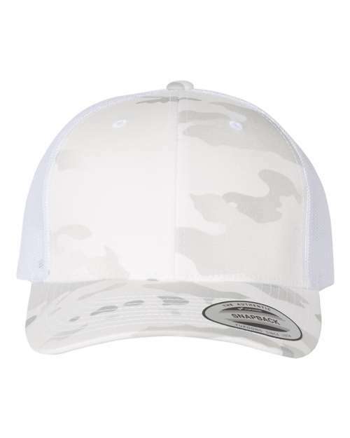 Retro trucker: custom apparel screen printing toronto style a100 - Multicam Alpine/ White / Adjustable