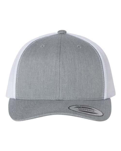 Retro trucker: custom apparel screen printing toronto style a100 - Heather Grey/ White / Adjustable