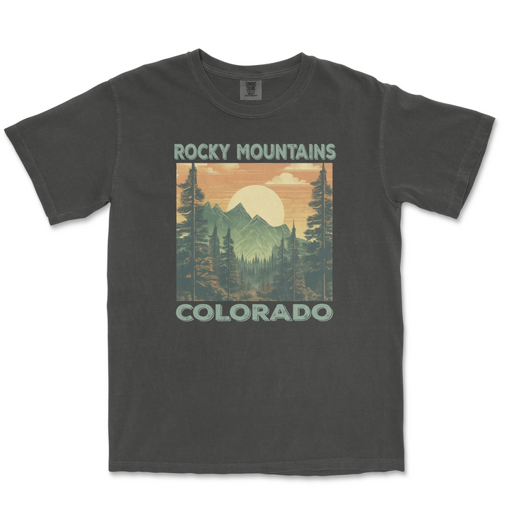 Rocky Mountain National Park Comfort Colors T Shirt - S / Pepper - tshirt