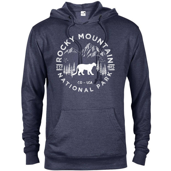 Rocky Mountain National Park Hoodie - Denim Heather / S - hoodie