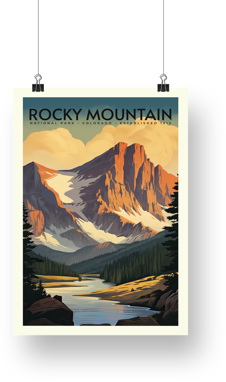 Rocky Mountain National Park Poster - poster