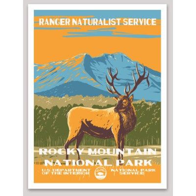 Rocky Mountain National Park WPA Sticker Large - sticker