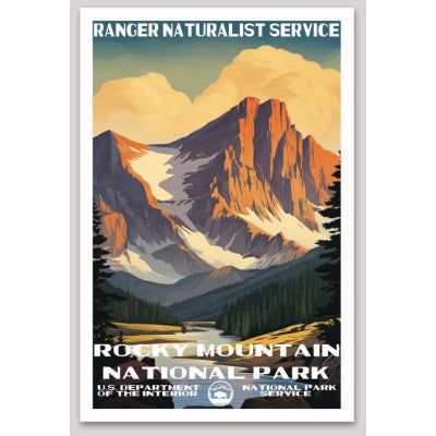 Rocky Mountain National Park WPA Sticker Large - sticker