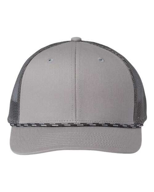 Rope trucker: custom apparel & live screen printing toronto hq ca-001 - Light Grey/ Charcoal / Adjustable
