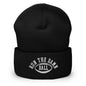 Run The Damn Ball Embroidered Knit Cuffed Beanie - Black