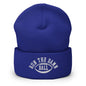 Run The Damn Ball Embroidered Knit Cuffed Beanie - Royal