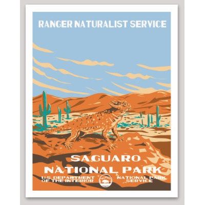 Saguaro National Park WPA Sticker Large - sticker