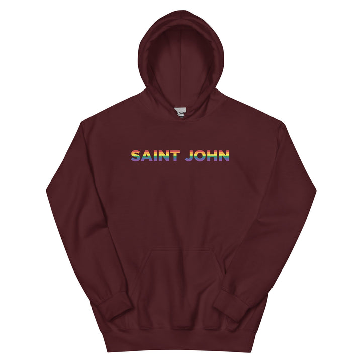 Saint John Pride Hoodie - Maroon / S