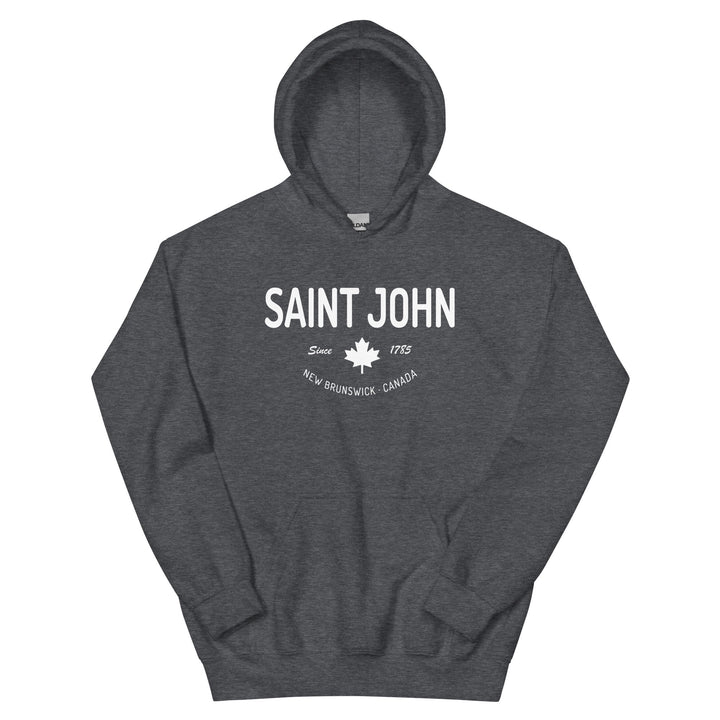 Saint John Since 1785 Hoodie - Dark Heather / S