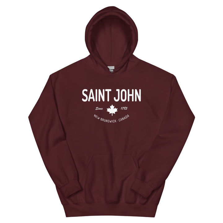 Saint John Since 1785 Hoodie - Maroon / S