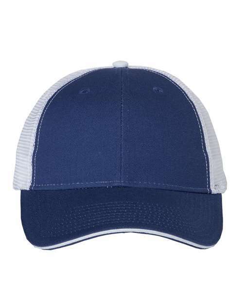 Sandwich trucker caps: custom apparel ready for screen printing. Toronto live screen printing available. Stc-01