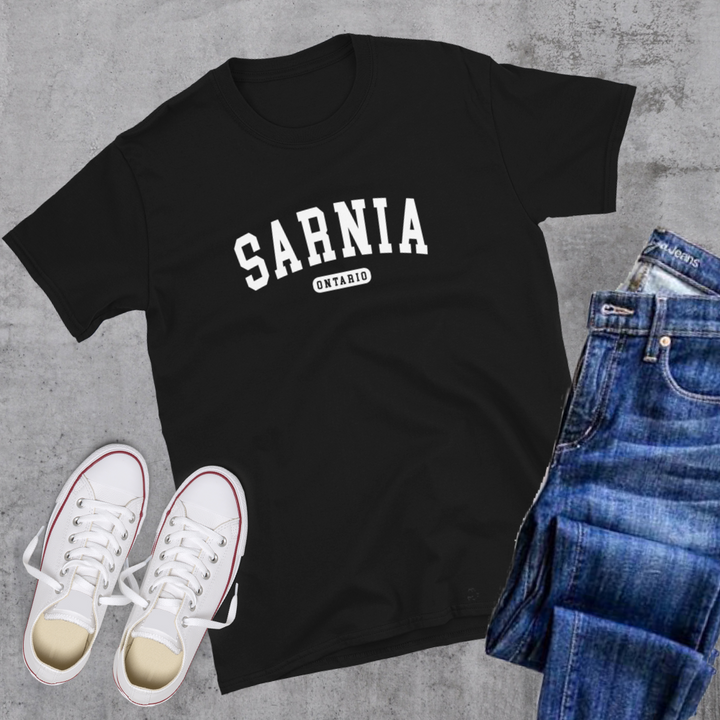 Sarnia ON College Tee - Black / S