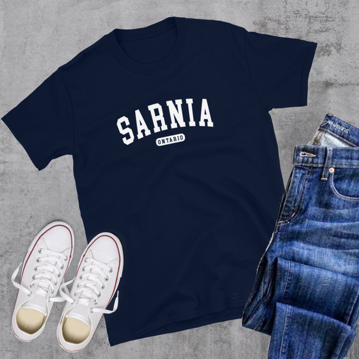 Sarnia ON College Tee - Navy / S