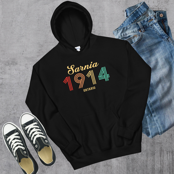 Sarnia Vintage Hoodie - Black / S