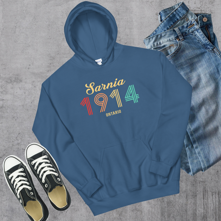 Sarnia Vintage Hoodie - Indigo Blue / S