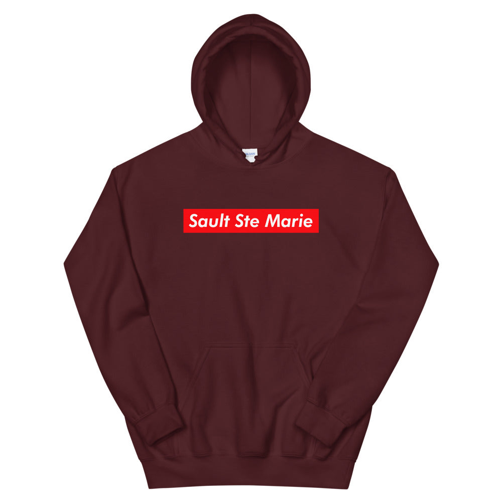 Sault Ste Marie Supreme’d Hoodie - Maroon / S - Sweatshirts & Hoodies