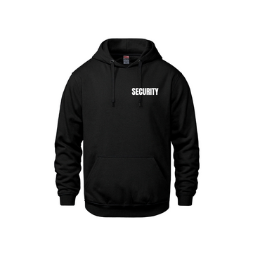 SECURITY Pullover Hoodie – Front & Back - Event Staff - Small - Services