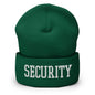Security Uniform Work Block Embroidered Knit Cuffed Beanie - Spruce