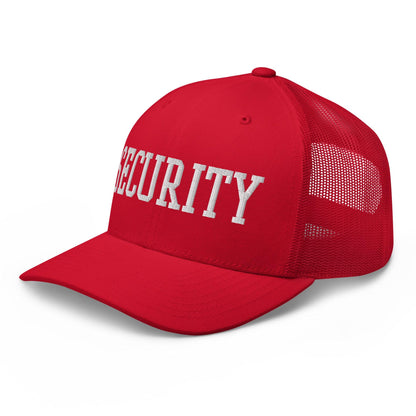 Security Uniform Work Block Embroidered Mesh Trucker Hat