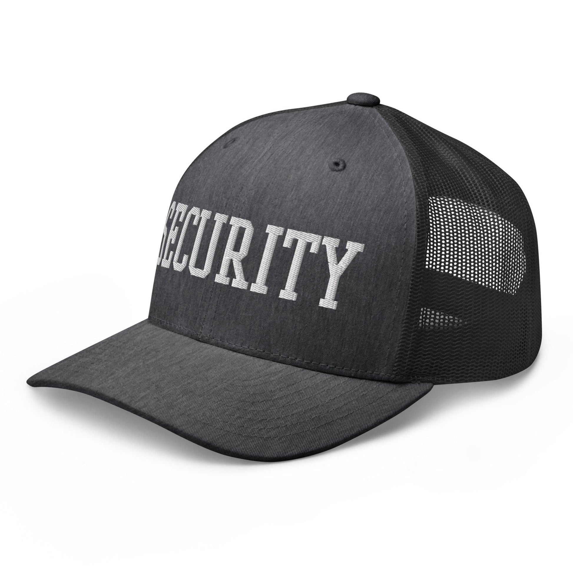 Security Uniform Work Block Embroidered Mesh Trucker Hat