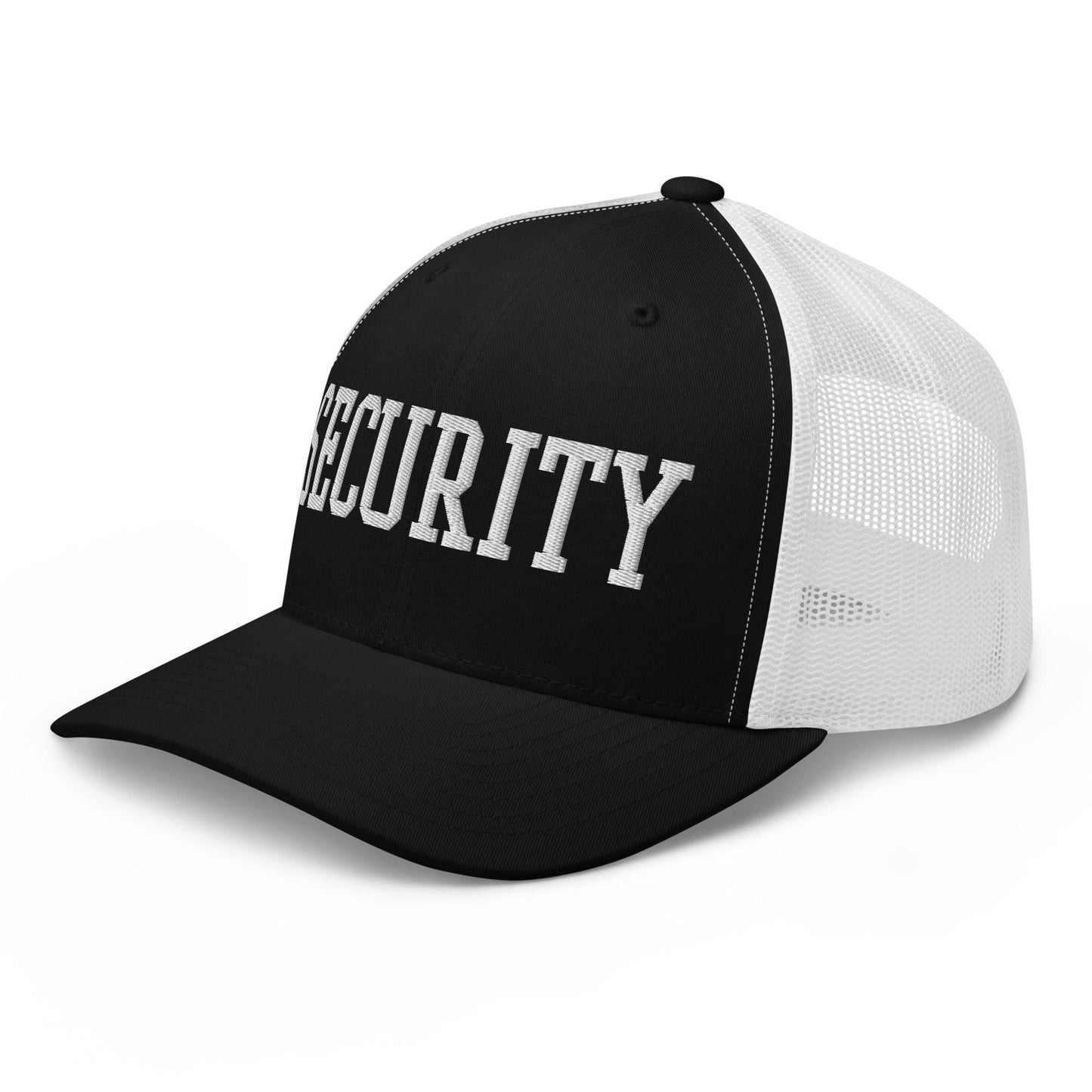 Security Uniform Work Block Embroidered Mesh Trucker Hat